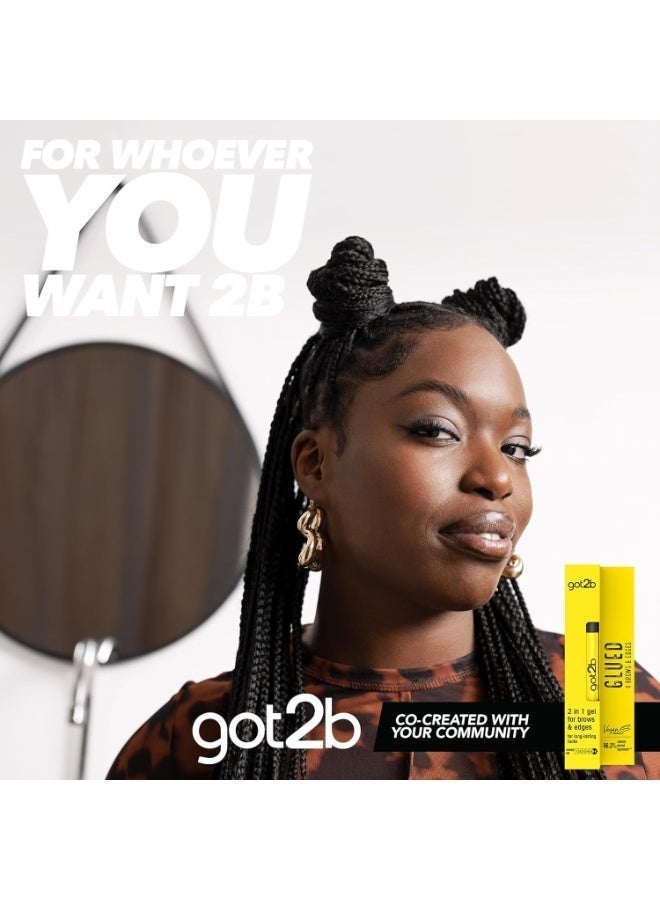 got2b Glued for Brows & Edges 2 in 1 Wand Eyebrow Gel, 72hr Hold, No White Residue or Stickness, Vegan, Silicone Free, Alcohol Free, 16 ml - Image 5